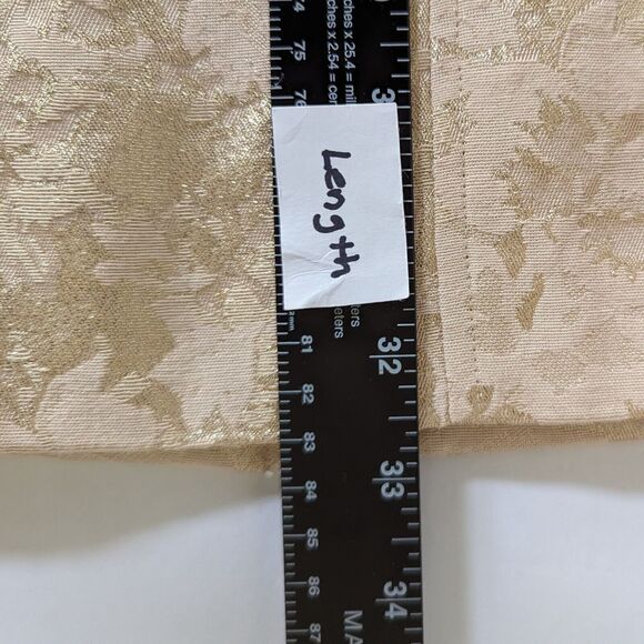 Chico's Belle Amour Odette Gold Metallic Brocade Floral Blazer Jacket Sz 0 Small - Picture 11 of 14